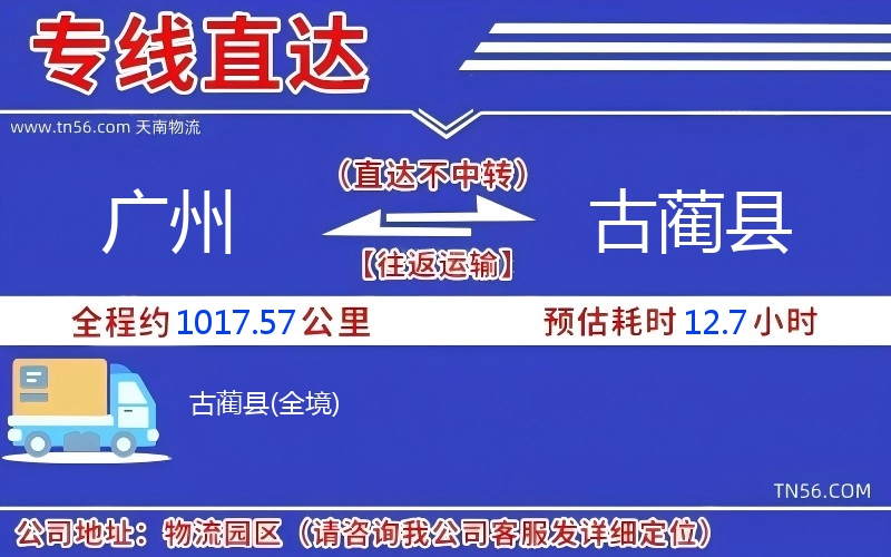 廣州到古藺縣物流公司