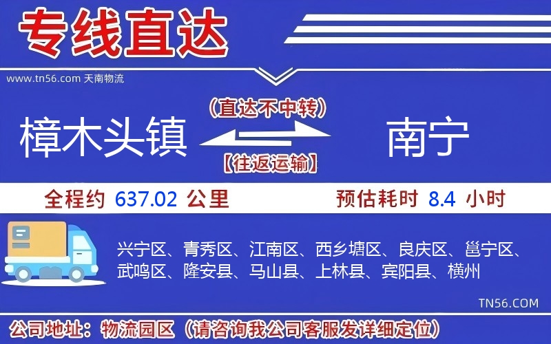 樟木頭鎮(zhèn)到南寧物流公司