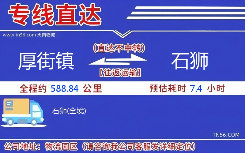 厚街鎮(zhèn)到石獅物流公司