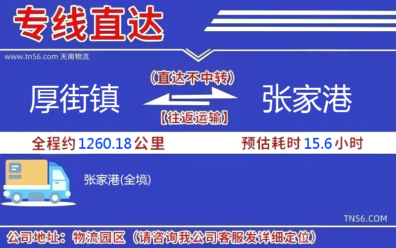 厚街鎮(zhèn)到張家港物流公司