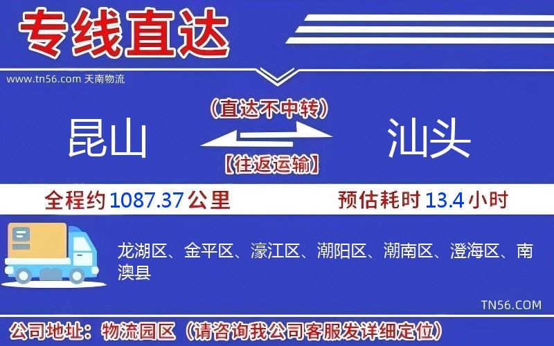 昆山到汕頭物流公司 昆山到汕頭物流公司